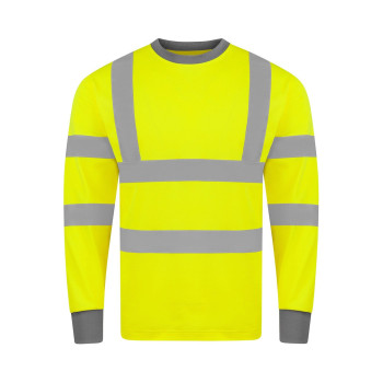 Felpe alta visibilità personalizzate - Poly-Cotton Long Sleeve Shirt 'Murcia'