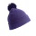 Pompom Beanie in acrilico con risvolto profondo e pompon