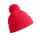 Pompom Beanie in acrilico con risvolto profondo e pompon