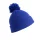 Pompom Beanie in acrilico con risvolto profondo e pompon