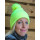 Pompom Beanie in acrilico con risvolto profondo e pompon