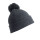 Pompom Beanie in acrilico con risvolto profondo e pompon