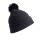 Pompom Beanie in acrilico con risvolto profondo e pompon