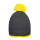 Cuffia all’uncinetto personalizzabile Myrtle Beach con pompon e bordo contrasto