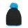 Cuffia all’uncinetto personalizzabile Myrtle Beach con pompon e bordo contrasto