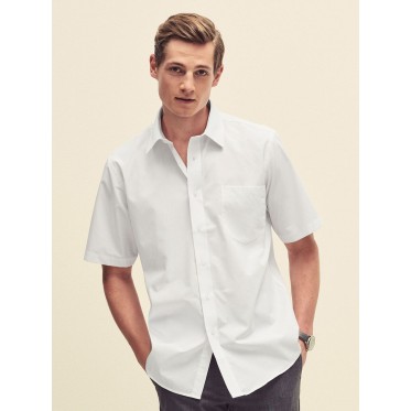 Camicia manica corta personalizzata con logo - Poplin Shirt Short Sleeve