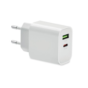 Caricatore USB a 2 Porte personalizzabile 18W Quick Charge 3.0 Power Delivery
