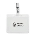 Porta badge personalizzato con clip metallica in PVC