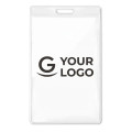 Porta badge trasparente personalizzabile 7,5x12 cm