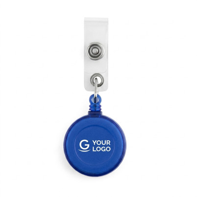 Porta badge trasparente personalizzabile con clip