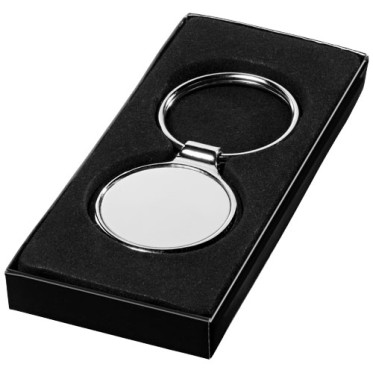 Portachiavi personalizzato con logo - gadget portachiavi aziendale - Porta chiavi rotondo Orlene