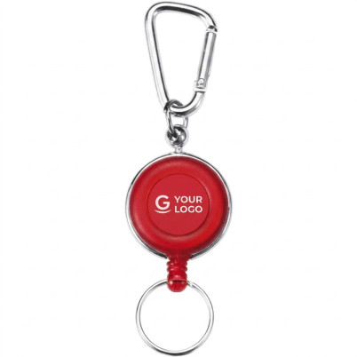 Portabadge personalizzato con clip e cordino retrattile