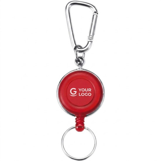 Portabadge personalizzato con clip e cordino retrattile