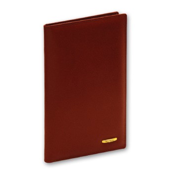 Agenda portafoglio personalizzata - Portabiglietti in pelle di vitello blu