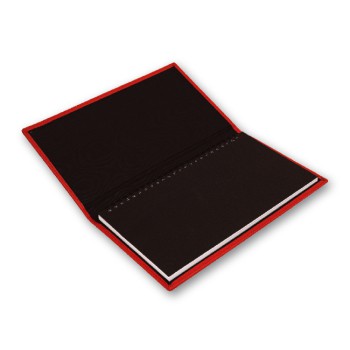 Agenda portafoglio personalizzata - Portabiglietti in pelle di vitello blu