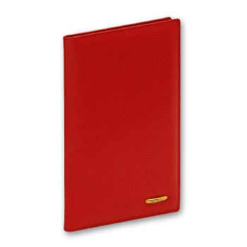 Agenda portafoglio personalizzata - Portabiglietti in pelle di vitello blu