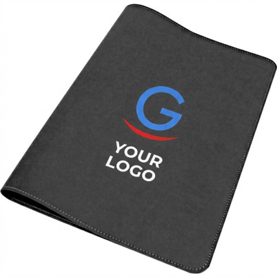 Portablocco personalizzabile vivella bicolore con blocco carta incluso