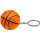 Portachiavi antistress personalizzabile pallina basket in schiuma morbida