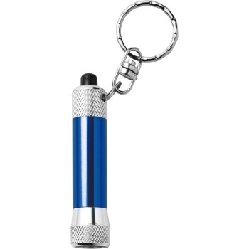 Portachiavi con torcia personalizzato con logo - Portachiavi Audrey | Alluminio | LED