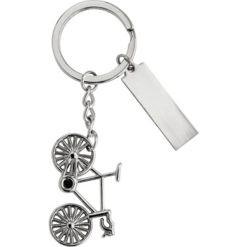 Gadget per ufficio personalizzato regalo per ufficio - Portachiavi bicicletta in metallo Sullivan
