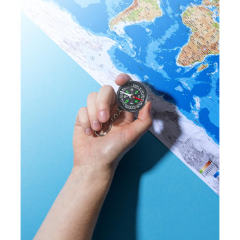 Portachiavi bussola in ABS Samara