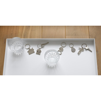 Portachiavi casa, in metallo Mika