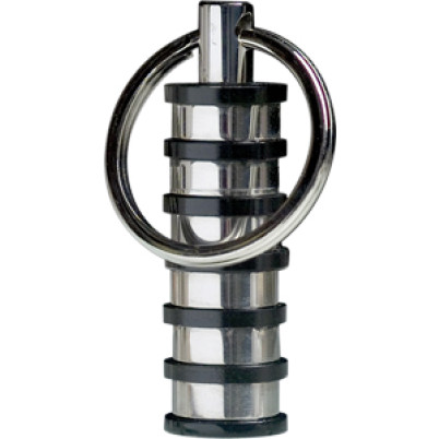 Portachiavi  "CERRUTI 1881" con anello in metallo e particolari neri. Dotato di certificato di autenticitÃ¢âÅÃÂ¡. Confezione regalo "CERRUTI 1881" in cartoncino nero.