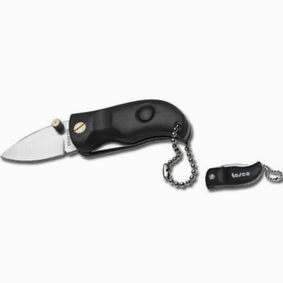 Portachiavi coltellino personalizzabile acciaio inox lama pieghevole