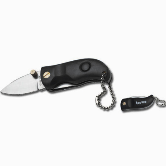 Portachiavi coltellino personalizzabile acciaio inox lama pieghevole