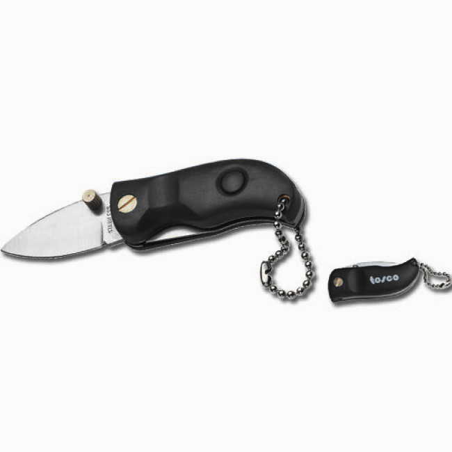 Portachiavi coltellino personalizzabile acciaio inox lama pieghevole