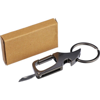 Portachiavi con moschettone in metallo Bella