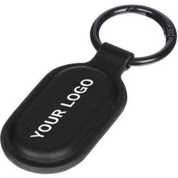 Gadget tecnologici personalizzati - Portachiavi con tag per il tracciamento in PU riciclato Halo