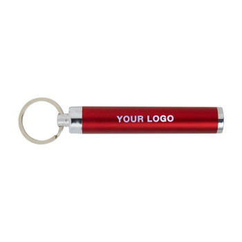 Portachiavi con torcia personalizzato con logo - Portachiavi con torcia Zola