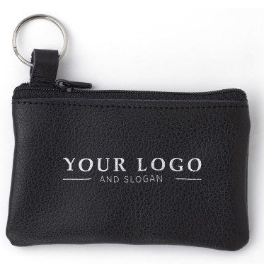 Borsellino Portamonete Impression in pelle con zip resistente