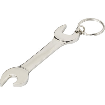 portachiavi con apribottiglie personalizzato - Portachiavi Gideon | Metallo | Forma di chiave inglese | Apribottiglie