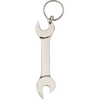 portachiavi con apribottiglie personalizzato - Portachiavi Gideon | Metallo | Forma di chiave inglese | Apribottiglie