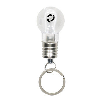 Portachiavi Hakeem | Plastica | Forma di lampadina | LED
