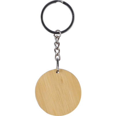 Portachiavi in bambù forma tonda Gene