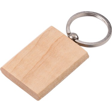 Portachiavi personalizzato con logo - gadget portachiavi aziendale - Portachiavi in legno Shania