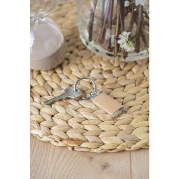 Portachiavi in metallo e legno Jennie