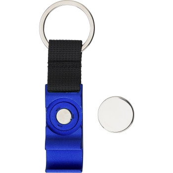 Portachiavi Lionel | Alluminio | Apribottiglie | Gettone per carrello