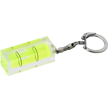 Portachiavi livella personalizzabile Impression plastica trasparente resistente