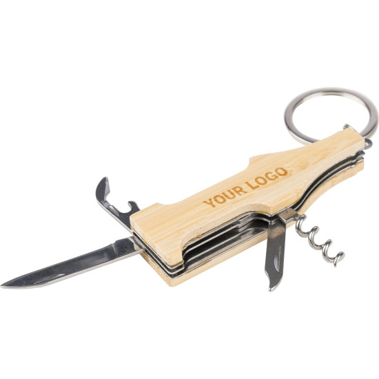 Portachiavi multitools bambù Inaya