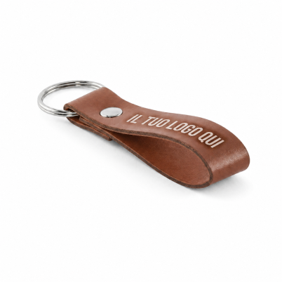 Portachiavi personalizzabile in PU resistente e leggero con finitura liscia
