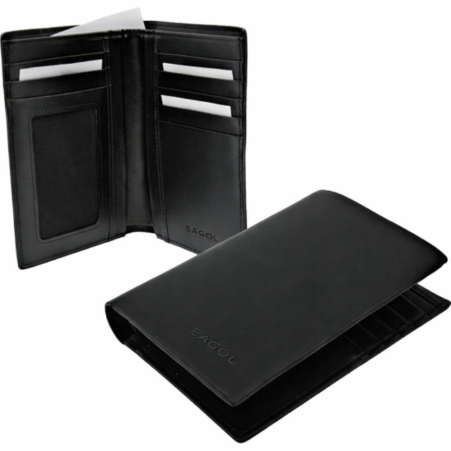 Portafoglio personalizzabile in pelle pieno fiore con chiusura a zip