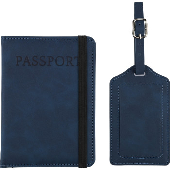 Accessorio da viaggio personalizzato - Portapassaporto e etichetta per bagagli in PU riciclato Zani