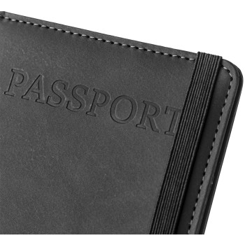 Accessorio da viaggio personalizzato - Portapassaporto e etichetta per bagagli in PU riciclato Zani