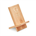 Portatelefono personalizzabile in bamboo naturale con design compatto