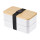 Lunch Box personalizzabile Impression con doppio scomparto e coperchio in bambù