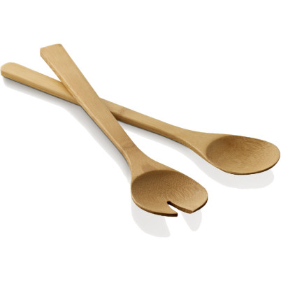 Posate da insalatiera in legno di bambÃ¢âÅÃ¢â¢Â£. Scatola di confezione.